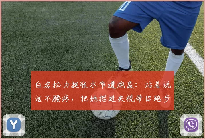 白岩松力挺张水华遭炮轰：站着说话不腰疼，把她招进央视带你跑步